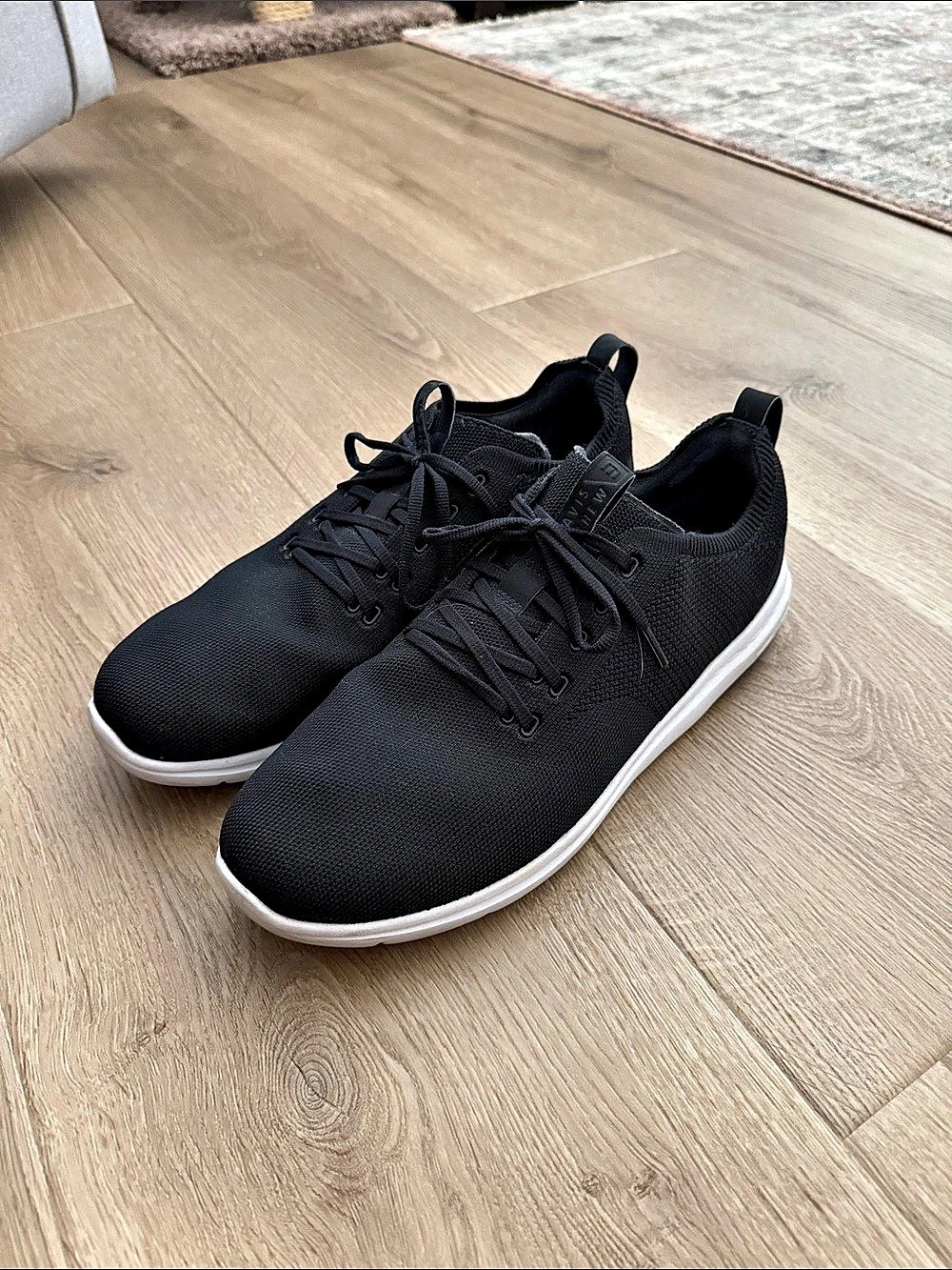 TravisMathew The Daily Knit Black & White Sneakers US 12